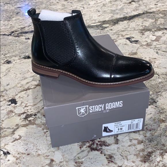 stacy adams men's alomar cap toe chelsea boot